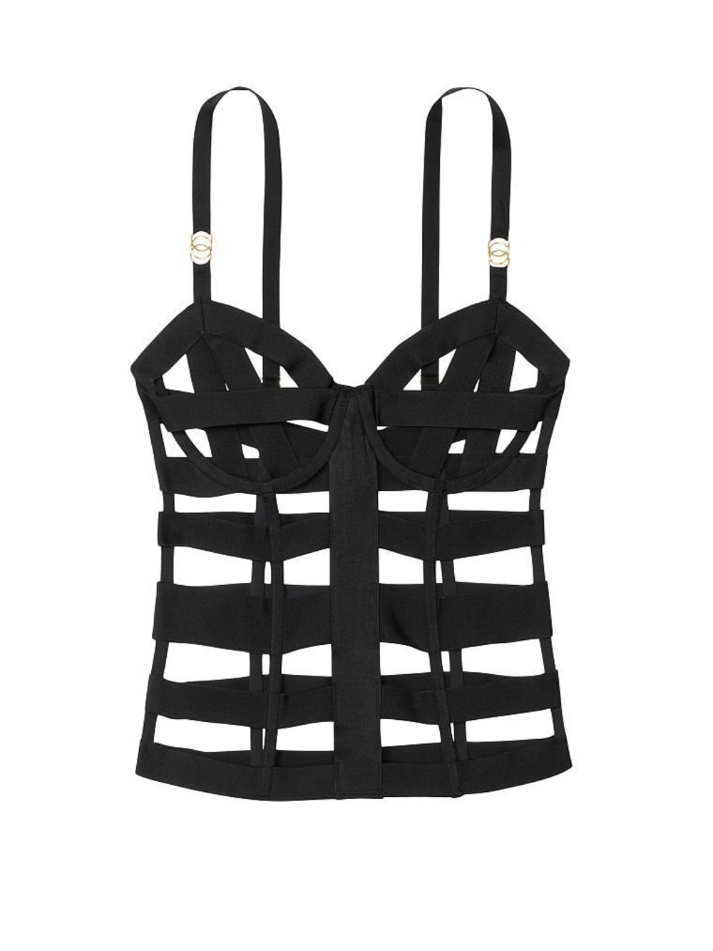 Victoria's Secret Black Vixen Bandage Corset Size M